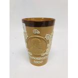 A ROYAL DOULTON CORONATION BEAKER 1902 (