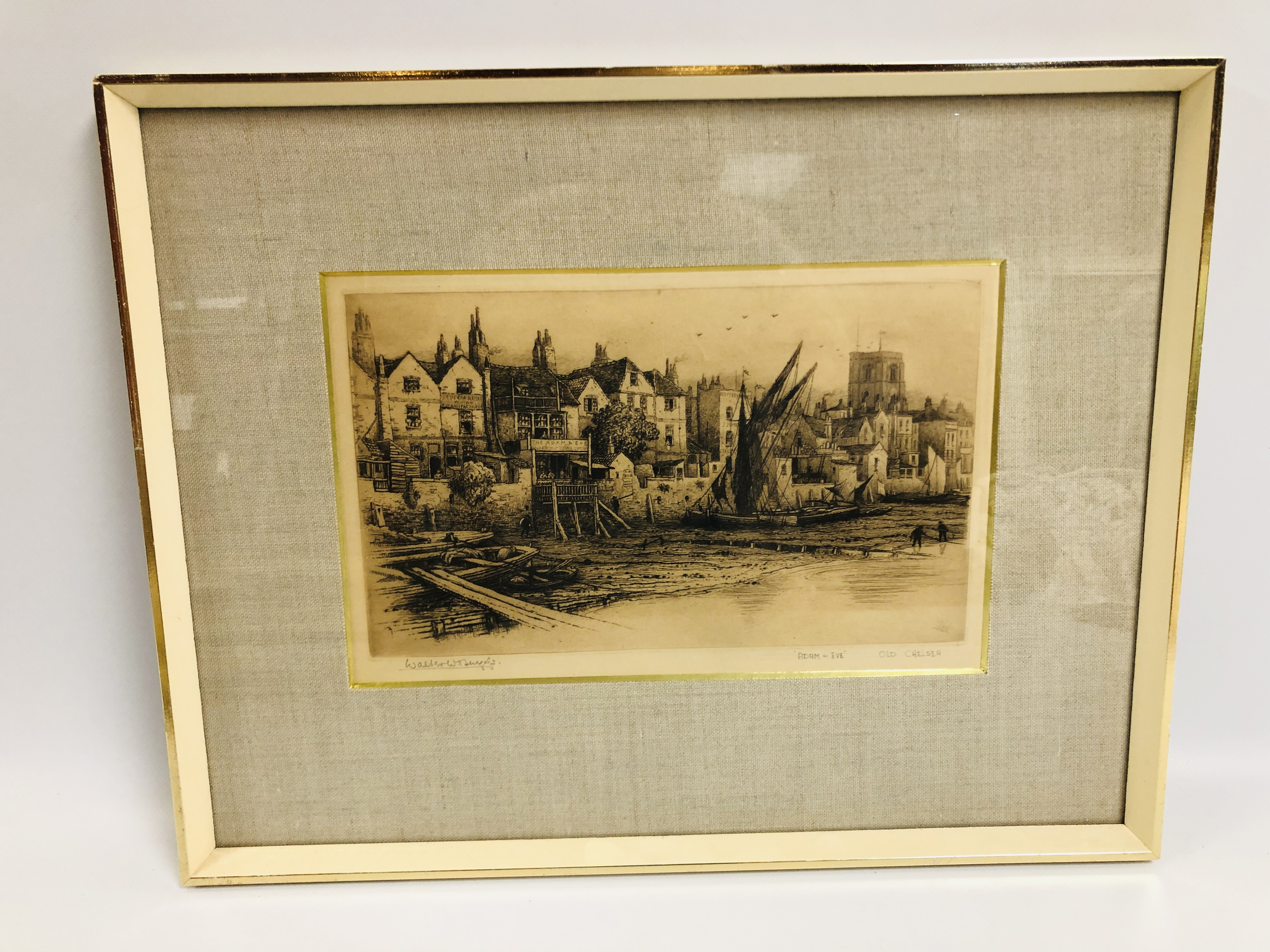 SET OF 4 FRAMED ETCHINGS RELATING TO "OL - Image 7 of 7