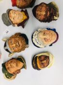 A COLLECTION OF THIRTEEN LEGEND PRODUCTS BOSSONS STYLE CHARACTER HEADS