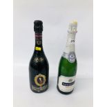 750ML BOTTLE "SAINT HONORE" + BOTTLE OF FÜRST VON METTERNICH RIESLING SEKT