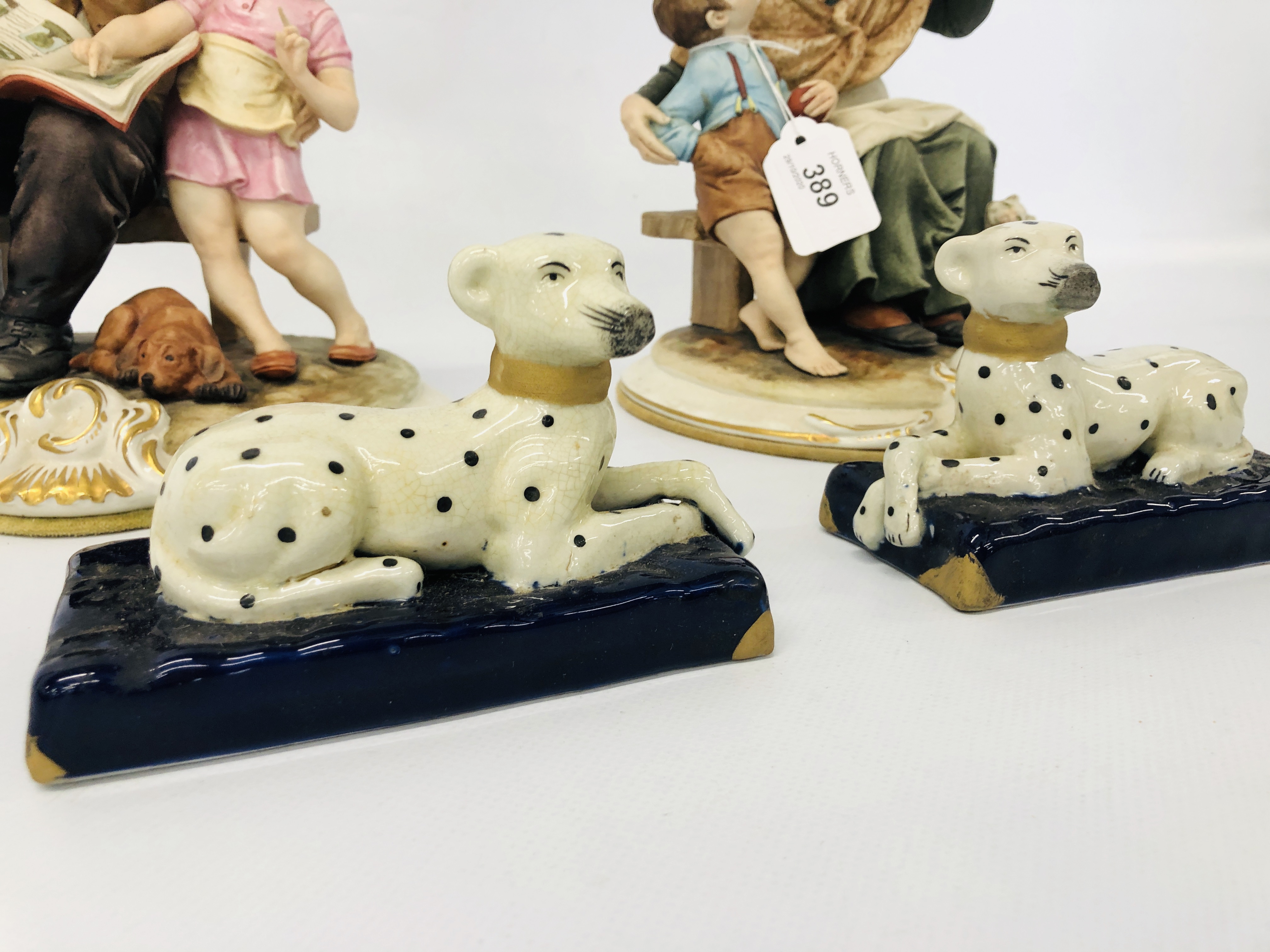 PAIR OF CAPO DI MONTE FIGURES "GRANDAD" AND "GRANDMA" - Image 4 of 4