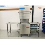 A MAIDAID HALCYON C1010 COMMERCIAL STAINLESS STEEL DISHWASHER WITH WATER SOFTENER,