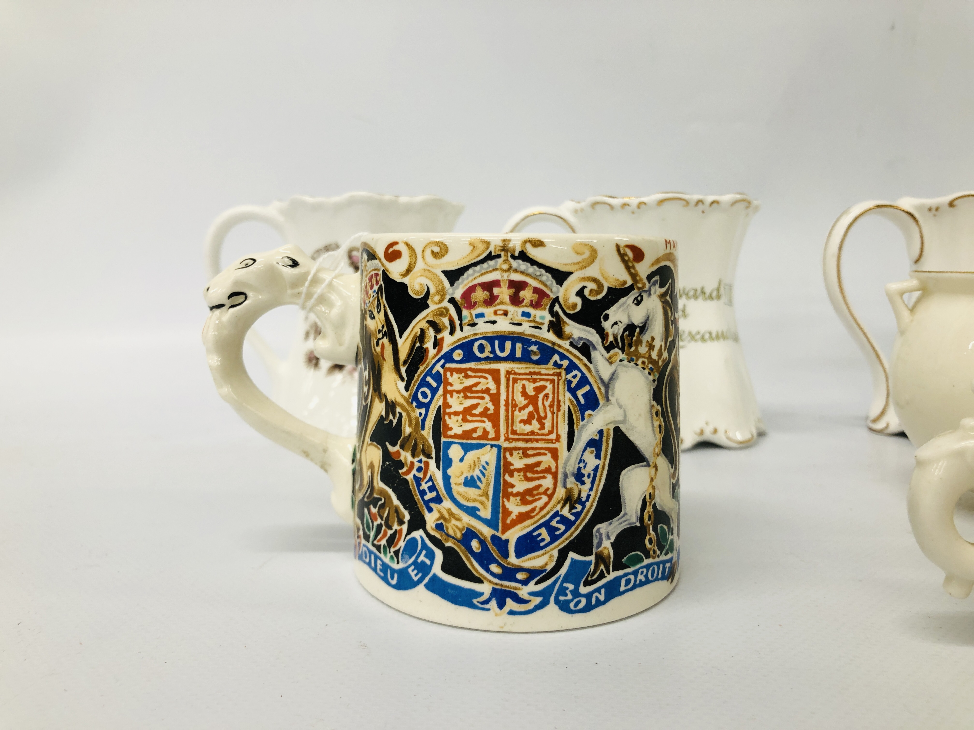 A ROYAL COMMERATIVE EDWARD VIII MUG DESIGNED AND MODELLED BY DAME LAURA KNIGHT ALONG WITH FOUR - Image 2 of 5