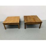 TWO ERCOL (BLUE BADGE) SIDE / COFFEE TABLES