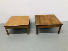 TWO ERCOL (BLUE BADGE) SIDE / COFFEE TABLES