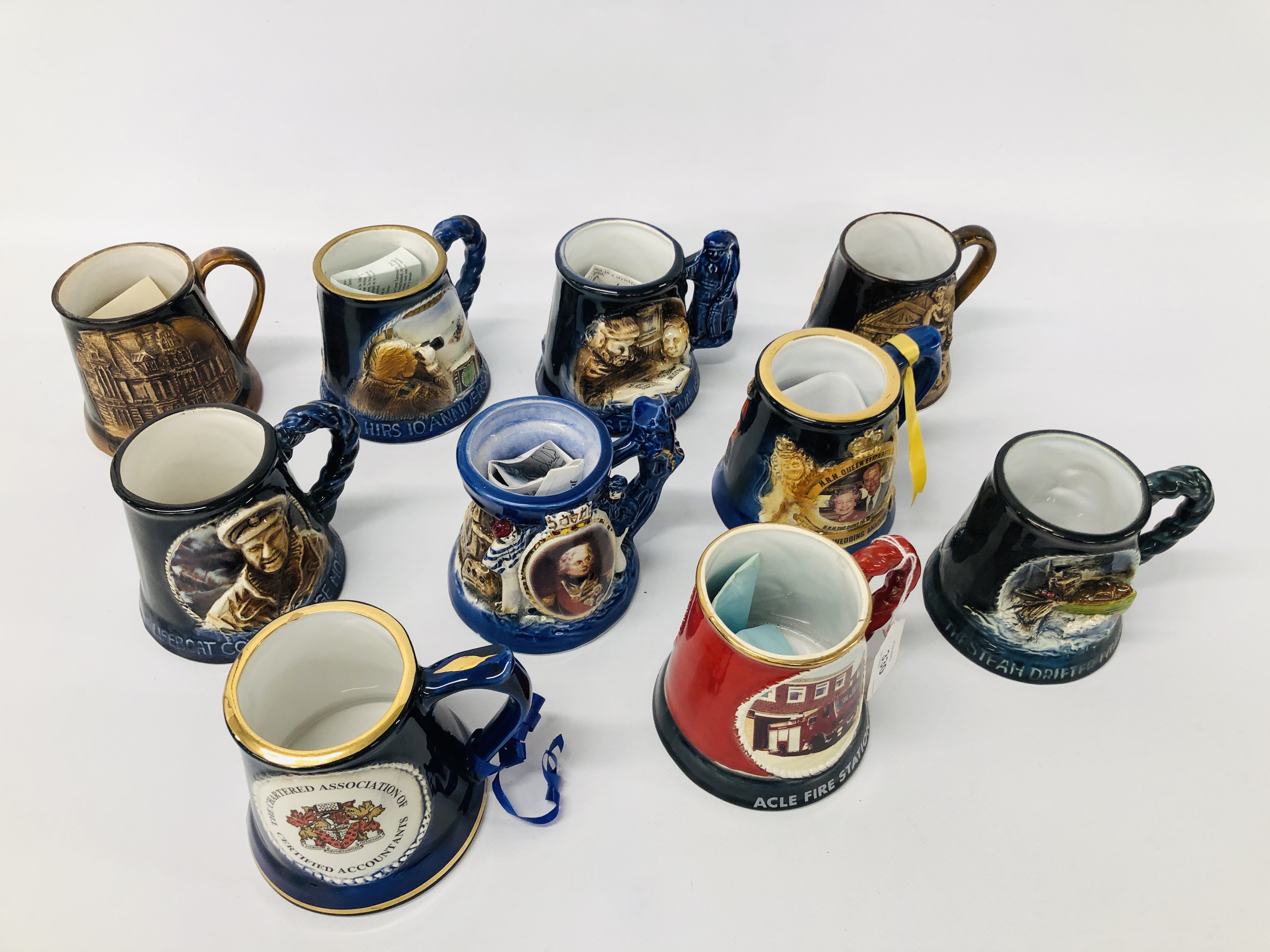 10 x VARIOUS YARMOUTH POTTERY MUGS MANY WITH CERTIFICATES - Image 2 of 4