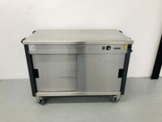 A MOFFAT COMMERCIAL STAINLESS STEEL HEATED CABINET,