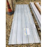 10 X 3M X 1M LENGTHS OF GALVANISED FINISH PROFILE ROOF LINER SHEETS