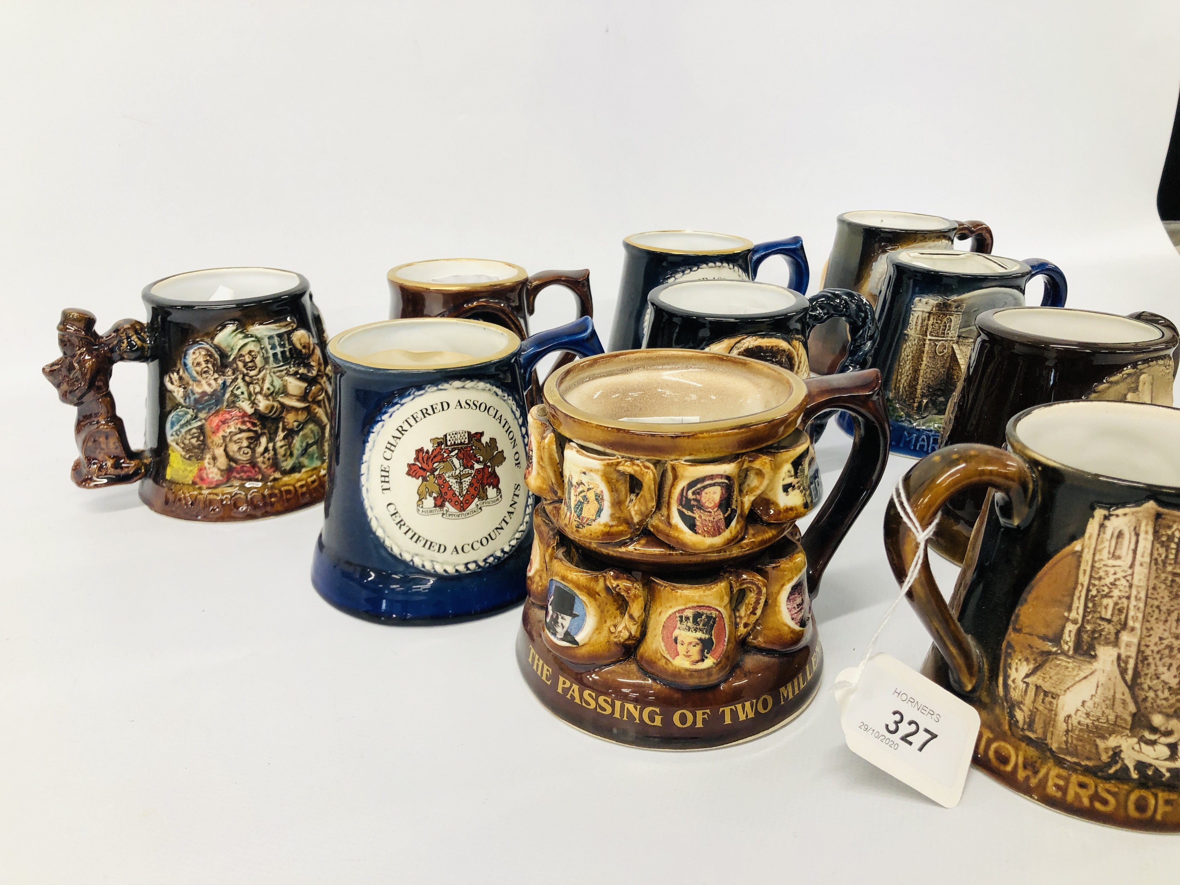 10 x VARIOUS YARMOUTH POTTERY MUGS MANY WITH CERTIFICATES - Image 2 of 3