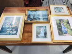 A COLLECTION OF SEVEN VARIOUS FRAMED PRINTS AND PICTURES TO INCLUDE STILL LIFE,