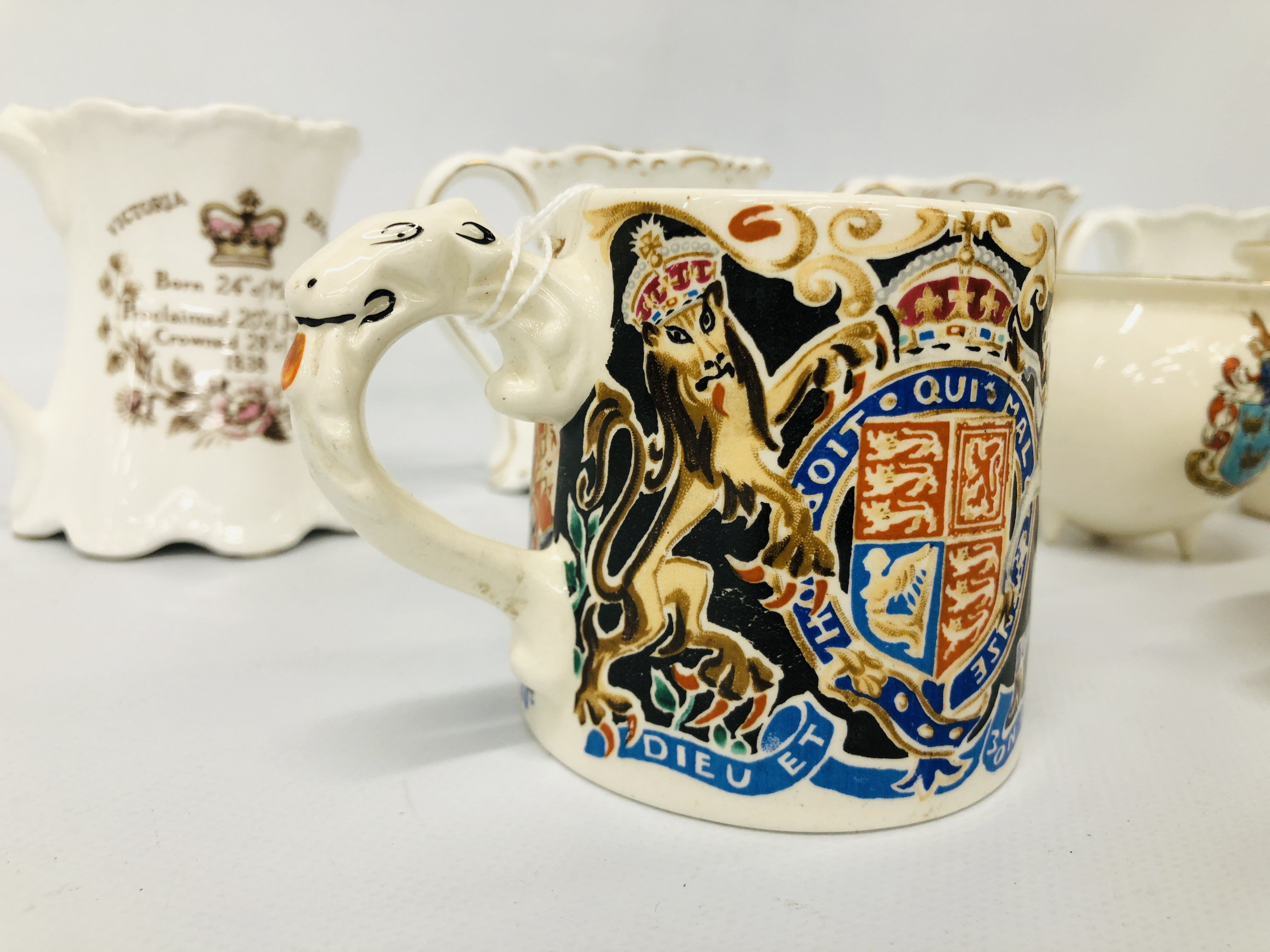 A ROYAL COMMERATIVE EDWARD VIII MUG DESIGNED AND MODELLED BY DAME LAURA KNIGHT ALONG WITH FOUR - Image 3 of 5