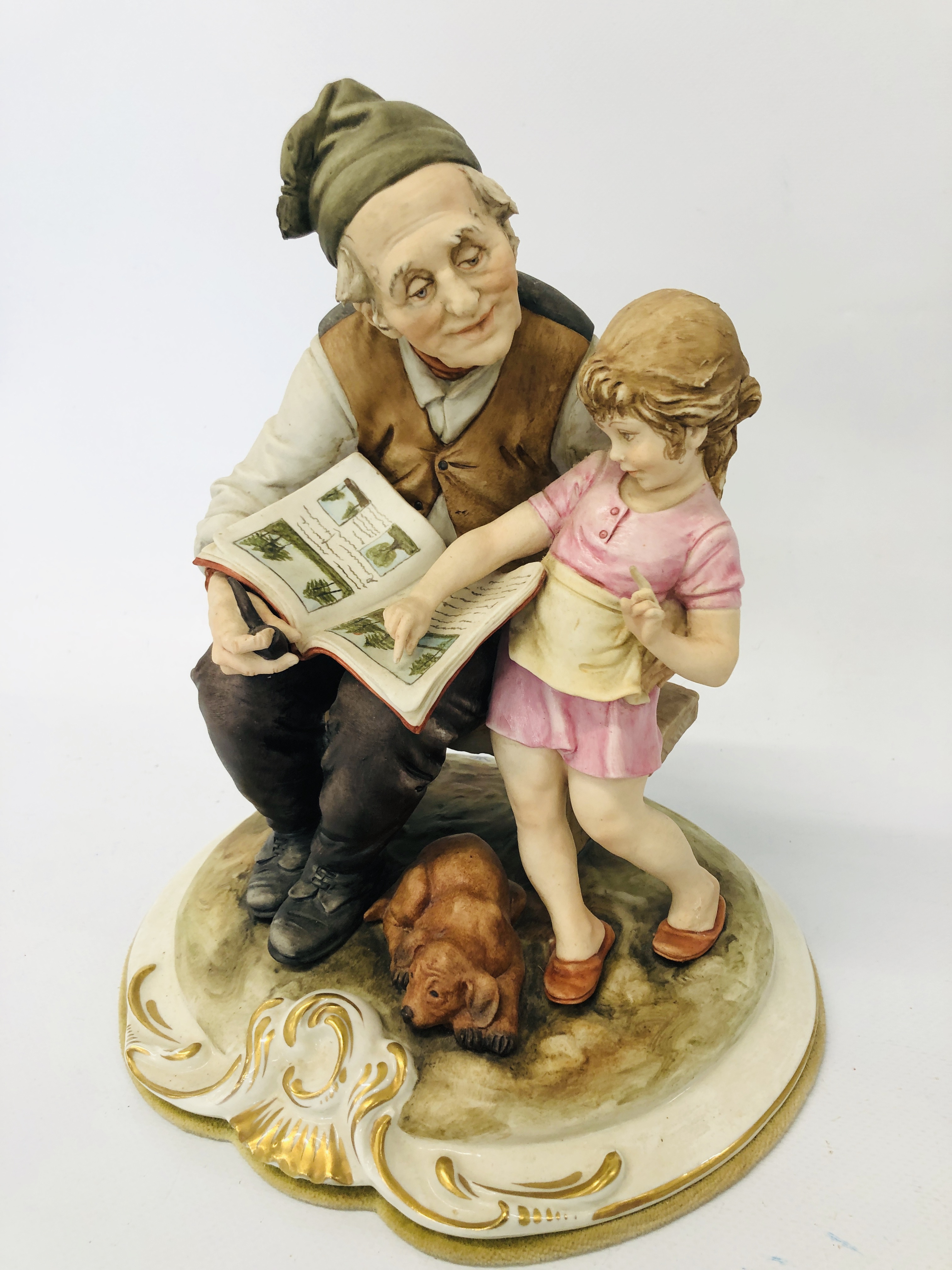 PAIR OF CAPO DI MONTE FIGURES "GRANDAD" AND "GRANDMA" - Image 3 of 4