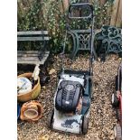 A HAYTER HARRIER 48 PETROL SELF DRIVEN ROTARY LAWN MOWER (NO GRASS COLLECTOR) - SOLD AS SEEN