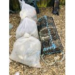 3 x BAGS OF MODERN HERRING NETS & CRAB/LOBSTER POT