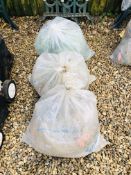 3 x BAGS OF MODERN HERRING NETS