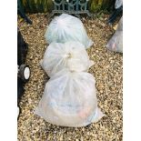 3 x BAGS OF MODERN HERRING NETS