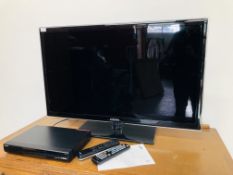 SAMSUNG 40INCH TV MODEL UE40D5520RK WITH REMOTE & INSTRUCTIONS TOGETHER WITH HUMAX DIGITAL VIDEO
