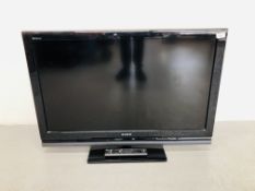 SONY BRAVIA 37" TV WITH REMOTE - SOLD AS SEEN