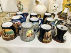 10 x VARIOUS YARMOUTH POTTERY MUGS MANY WITH CERTIFICATES