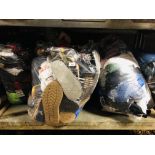 4 x BAGS OF ASSORTED FASHION CLOTHING + BAG OF ASSORTED FOOTWEAR ETC
