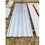 20 X 3M X 1M LENGTHS OF GALVANISED FIISH PROFILE ROOF LINER SHEETS