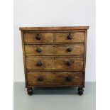 VICTORIAN MAHOGANY FINISH 2 OVER 3 DRAWER CHEST