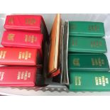 PLASTIC TUB WITH GB PRESENTATION PACKS 1980 - 94 IN FOUR ALBUMS,