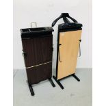 TWO TROUSER PRESSES CORBY 7700 AND MORPHY RICHARDS STRIDES - SOLD AS SEEN