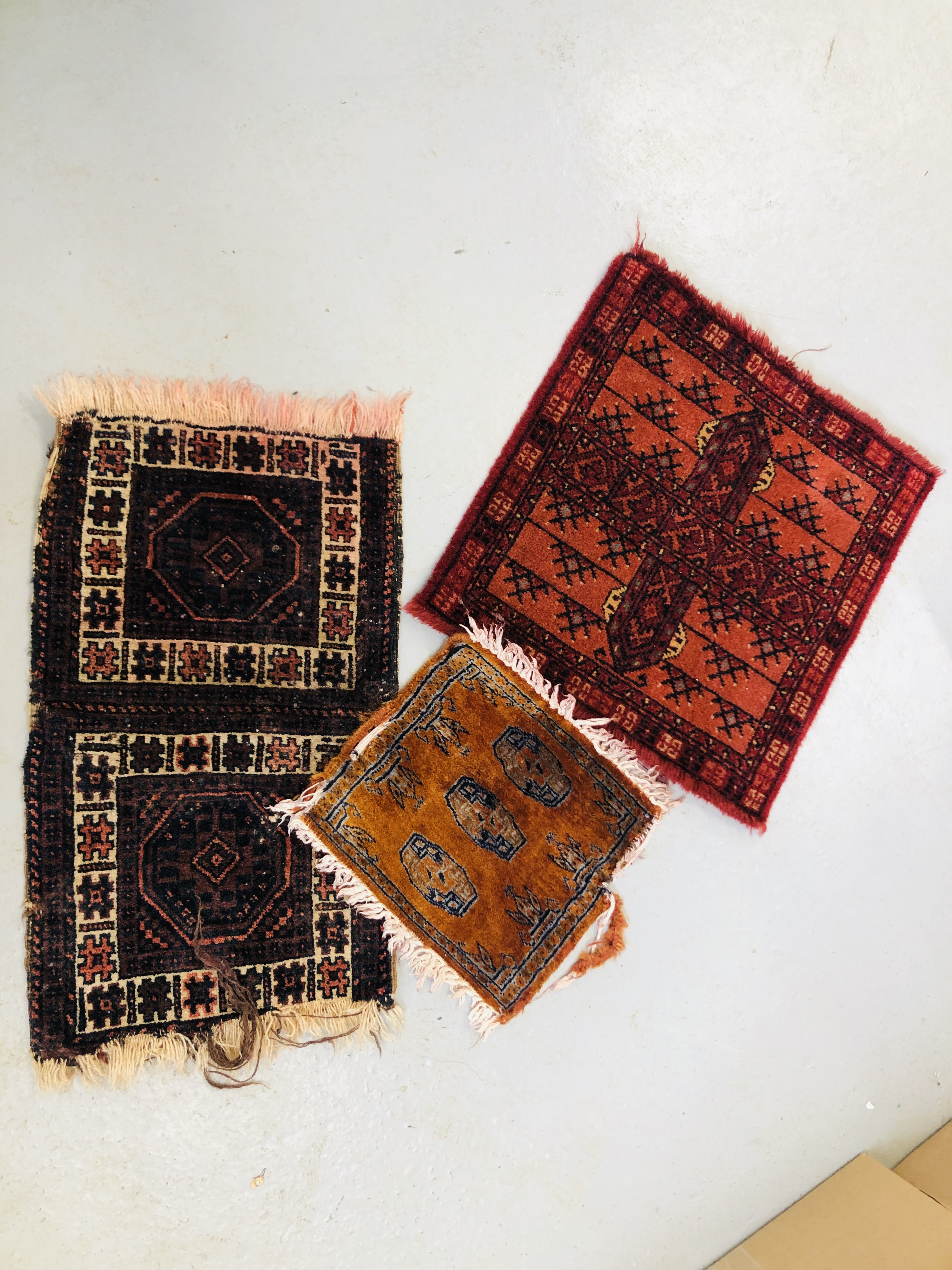 FOUR VINTAGE PRAYER RUGS OF VARYING DESIGNS - Image 2 of 2