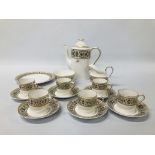 A SPODE "MANTILLA" SIXTEEN PIECE COFFEE SET