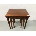 REPRODUCTION MAHOGANY NEST OF 3 TABLES