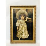 OIL ON CANVAS PORTRAIT OF CHILD C1905