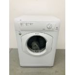 A HOTPOINT AQUARIUS 8KG TUMBLE DRYER MODEL TVHM80 - SOLD AS SEEN