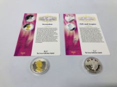 2 GOLDEN JUBILEE COINS IN CASES WITH CERTIFICATES