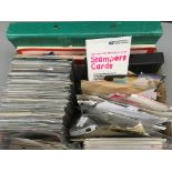 BOX WITH GB STAMP COLLECTION IN ALBUMS AND LOOSE,