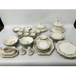 APPROX 61 PIECES OF JOHNSON BROS "ETERNAL BEAU" TABLEWARE,