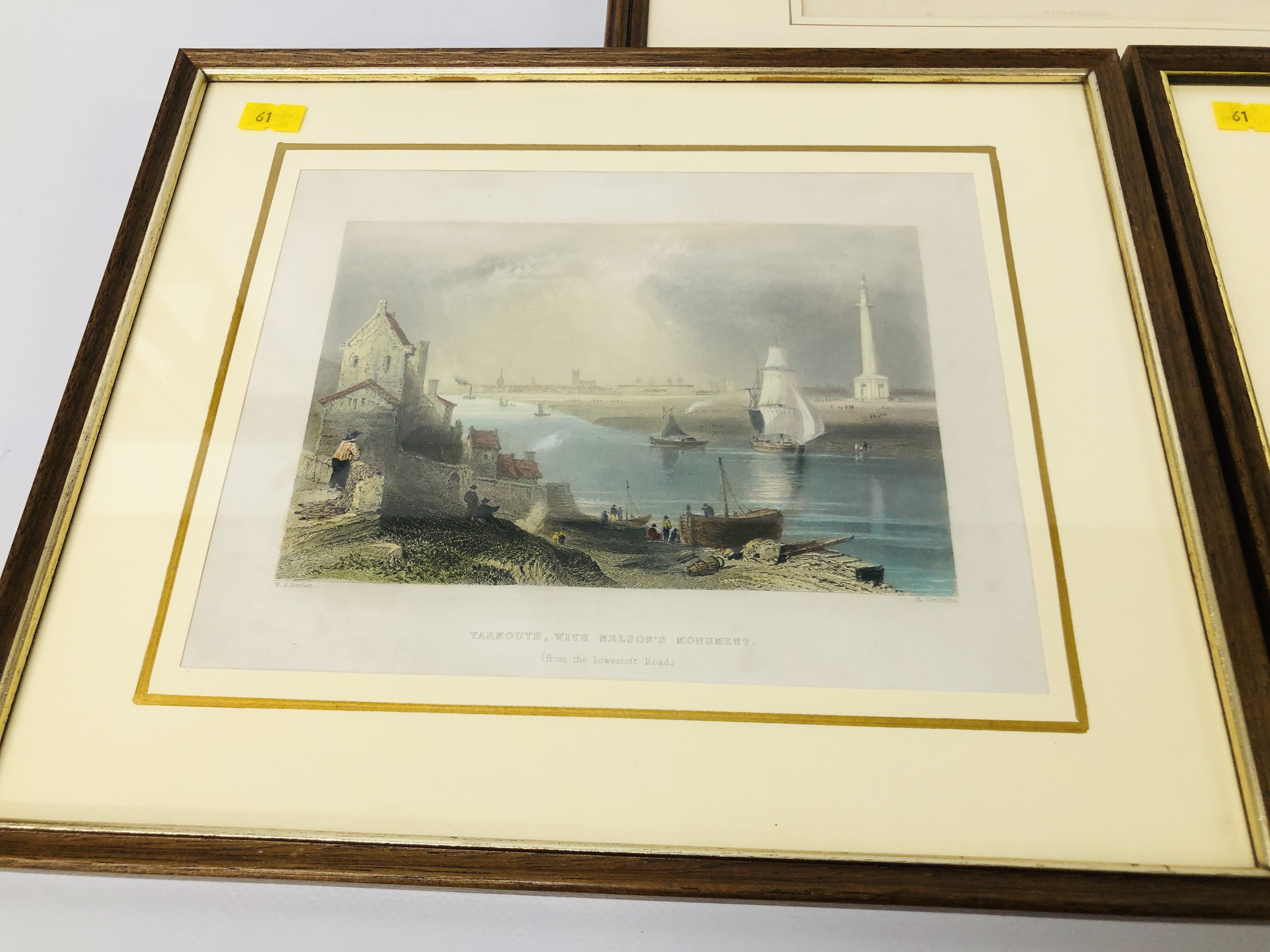 FOUR HAND COLOURED STEEL ENGRAVINGS "WINDERMERE" J. TURNER & J. - Image 2 of 4