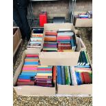 5 BOXES OF ASSORTED BOOKS TO INCLUDE GARDENING, COOKERY, WILDLIFE, CLASSIC NOVELS, ETC.