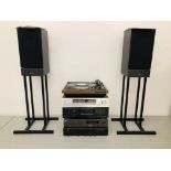 HI FI EQUIPMENT TO INCLUDE ARCAM ALPHA 3 INTEGRATED STEREO AMPLIFIER, NAD 5420 COMPACT DISC PLAYER,