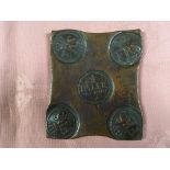 SWEDEN PLATE MONEY HALF DALER 1730