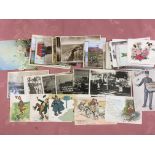 PACKET OF POSTCARDS, GREETING CARDS ETC.