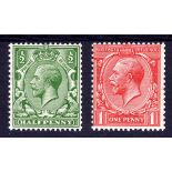 GB: 1913 MULTIPLE CYPHER, BOTH VALUES MN