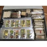 FILE BOX OF MIXED CIGARETTE CARDS ON LEA
