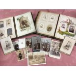 A COLLECTION OF CDV AND CABINET PHOTOS I