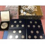 BOX MIXED OVERSEAS COINS, USA 1999-2008