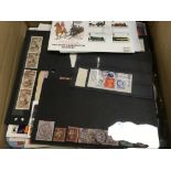 GB: BOX OF VARIOUS IN STOCKBOOK, ON LEAV