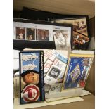 GB: BOX WITH A COLLECTION IN AN ALBUM AN