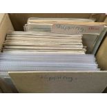 BOX OF SHIPPING POSTCARDS, LINERS, FERRI