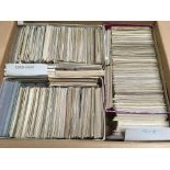 BOX WITH LARGE QUANTITY MIXED OLD POSTCA