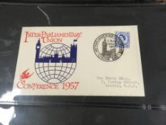 GB: 1953-70 FIRST DAY COVERS IN AN ALBUM
